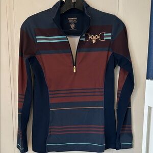 Arista Blue Equestrian Top